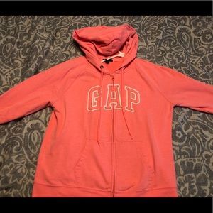 Gap coral colored hoodie- great condition! XL